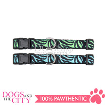 Load image into Gallery viewer, PAWISE 13272 Pet Adjustable Collar Zebra Design Small for Dog and Cat (22-35cm/15mm)