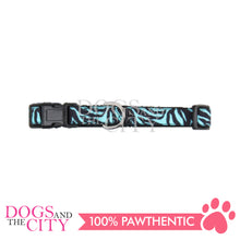 Load image into Gallery viewer, PAWISE 13271 Pet Adjustable Collar Zebra Design XSmall for Dog and Cat (15-25cm/10mm)