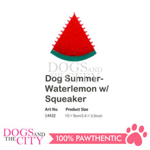 Load image into Gallery viewer, PAWISE 14432 Dog Summer Cooling Watermelon w/Squeaker Freezable Pet Toy 10x9cm
