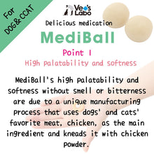 Load image into Gallery viewer, VET'S LABO 16940 Japanese Medi Ball for Dog Milk Flavor Treats 15pcs 20g