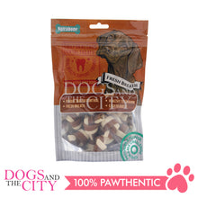 Load image into Gallery viewer, KIND REWARDS 9634 Bare Bones Knotted 2" Made with Real Peanut Butter Flavor 100% Rawhide Free Small Dog Treats 264g