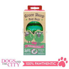 Load image into Gallery viewer, GKDC02 Green Sheep Biodegradable Pet Poop Bag Strawberry Fragrance 8 rolls