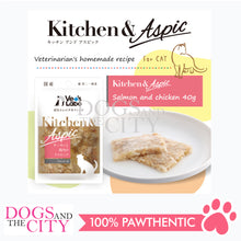 Load image into Gallery viewer, VET'S LABO 16966 Kitchen &amp; Aspic Cats Salmon and Chicken Japanese Jelly Cat Food 40g