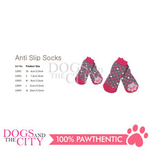 Load image into Gallery viewer, PAWISE 12991 Female Anti Slip Knit Pet Dog Socks - Polka Dots Extra Small 4pc/pack for Dog - Dogs And The City Online