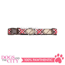 Load image into Gallery viewer, PAWISE  13291 Dog Collar - Checkered Extra Small (15-25cm/10mm) - Dogs And The City Online