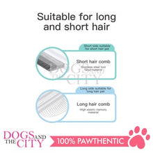 Load image into Gallery viewer, MRCT Nordic Double Faced Pet Comb for Dog and Cat 95x20mm
