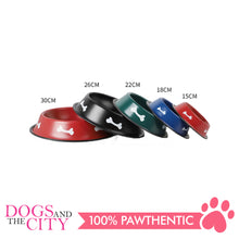 Load image into Gallery viewer, DGZ Painted Stainless Pet Bowl 22CM