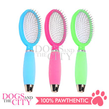 Load image into Gallery viewer, DGZ LG328 Single Brush with Silicone Handle SMALL for Dog and Cat 10CM - Dogs And The City Online