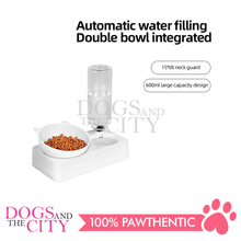 Load image into Gallery viewer, MRCT Automatic Pets Water Feeder with Rotating Tilted Cat/Dog Bowl LARGE 29.3x25.5x17.5cm - Dogs And The City Online