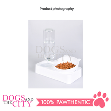 Load image into Gallery viewer, MRCT Automatic Pets Water Feeder with Rotating Tilted Cat/Dog Bowl Small 25x24.5x13.9cm - Dogs And The City Online