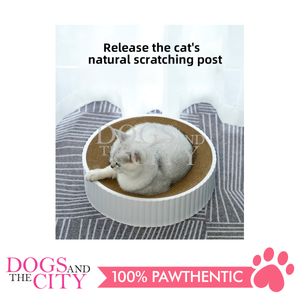 MRCT Compass Pets Corrugated Cat Scratch Replacement Pad Scratcher Inner Core XL 46x46x10cm
