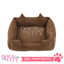 Load image into Gallery viewer, MRCT Cat with Ear Design Pet Bed (Brown) for Dog and Cat - Dogs And The City Online