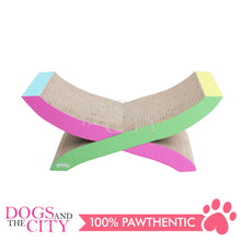 Load image into Gallery viewer, PAWISE 28481 Cat Hammock Lounge Scratching 2 in 1 Cardboard Cat Scratcher 50x24x24cm - Dogs And The City Online