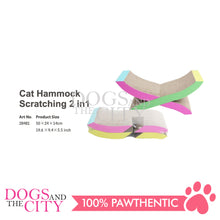 Load image into Gallery viewer, PAWISE 28481 Cat Hammock Lounge Scratching 2 in 1 Cardboard Cat Scratcher 50x24x24cm - Dogs And The City Online