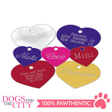 Load image into Gallery viewer, Personalized Pet Tags Heart Shape Small 25x25mm - All Goodies for Your Pet