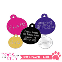Load image into Gallery viewer, Personalized Pet Tags Circle Shape Large 32x32mm - All Goodies for Your Pet