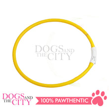 Load image into Gallery viewer, PAWISE 13584 Modern LED Rechargeable Dog Collar 65cm Yellow - Dogs And The City Online