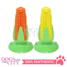 Load image into Gallery viewer, PAWISE 14474 Squeaky Dog Chew Dental Toy - Corn 15cm