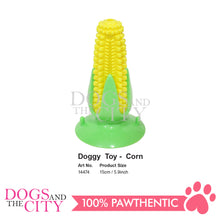 Load image into Gallery viewer, PAWISE 14474 Squeaky Dog Chew Dental Toy - Corn 15cm