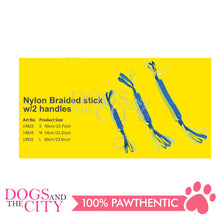 Load image into Gallery viewer, PAWISE 14833 Nylon Braided Stick w/2 Handles Tug Dog Toy-Small 40cm - Dogs And The City Online