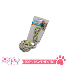 Load image into Gallery viewer, Pawise 14853 Dog Toy Floss Tugger Ball w/ Handle 26cm - All Goodies for Your Pet