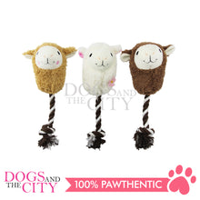 Load image into Gallery viewer, PAWISE 15013 Pet Plush Llama with Rope Chew Toy for Dogs and Puppy 26cm - Dogs And The City Online
