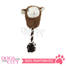 Load image into Gallery viewer, PAWISE 15013 Pet Plush Llama with Rope Chew Toy for Dogs and Puppy 26cm - Dogs And The City Online